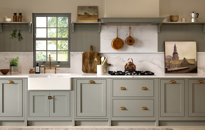 Kitchen Features - The Beauty in Open and Glazed Display Shelving